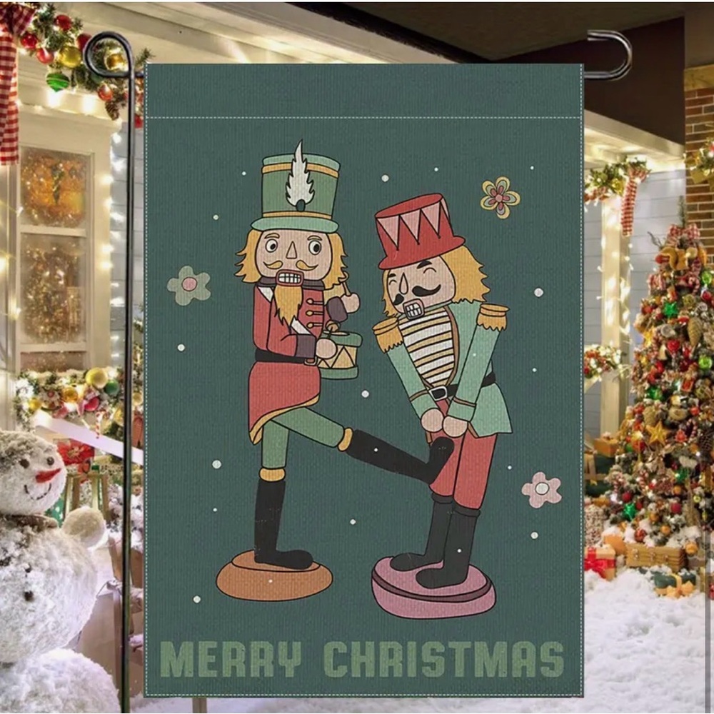 Christmas Nutcracker Garden Flag